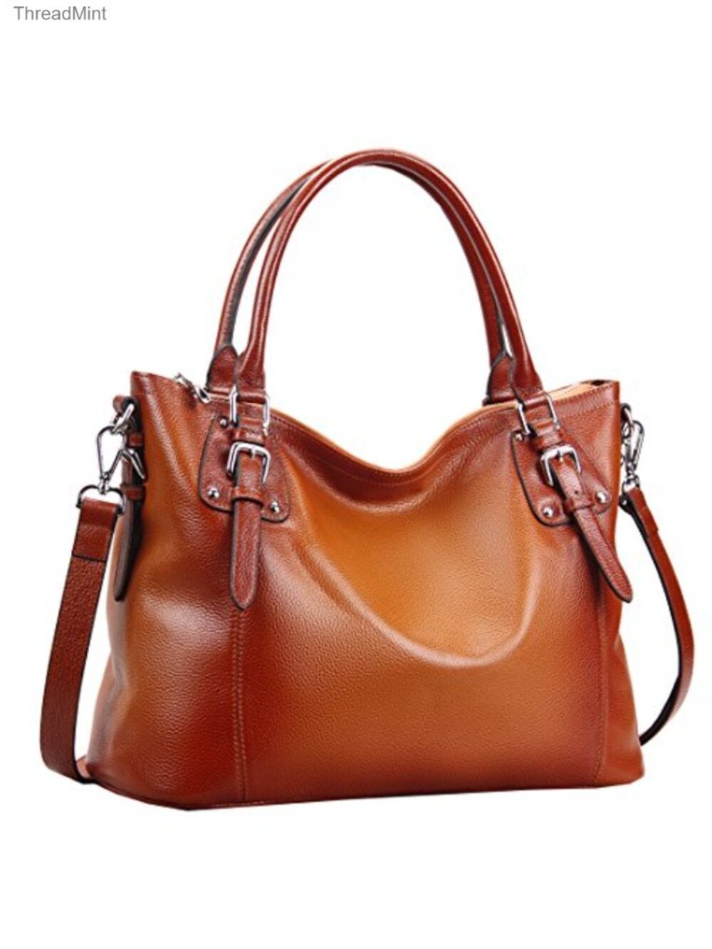 Leather Tote Bag Satchel Handbag Shoulder Crossbody Purse for Work